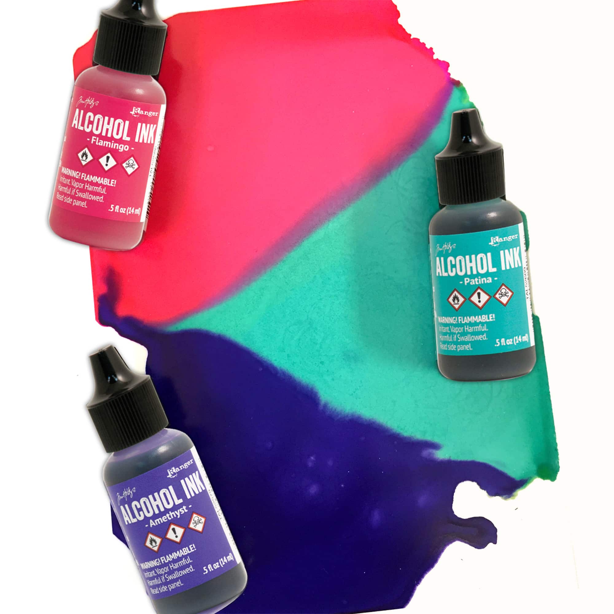 6 Packs: 3 ct. (18 total) Tim Holtz® Alcohol Inks, Beach Deco